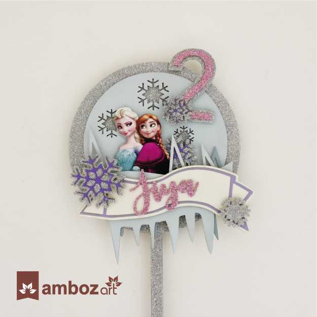 Personalized / Customized Frozen Theme Cake Topper with Name PKCT028 – Cake  Toppers India